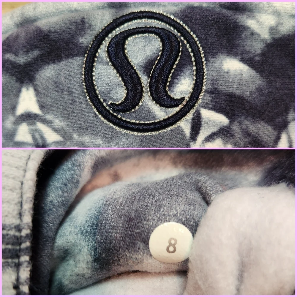 Lululemon Scuba Hoodie - Ink Blot White Deep Indigo / Deep Indigo - Picture 3 of 6